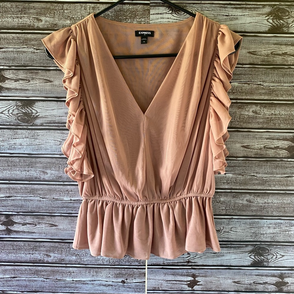 Express V-Neck Blouse Size XS